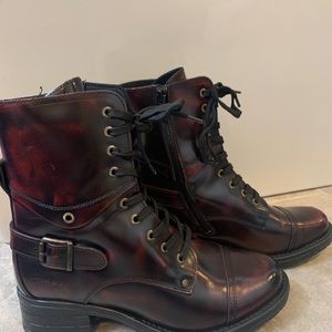 Taos Dark Cherry boots.
